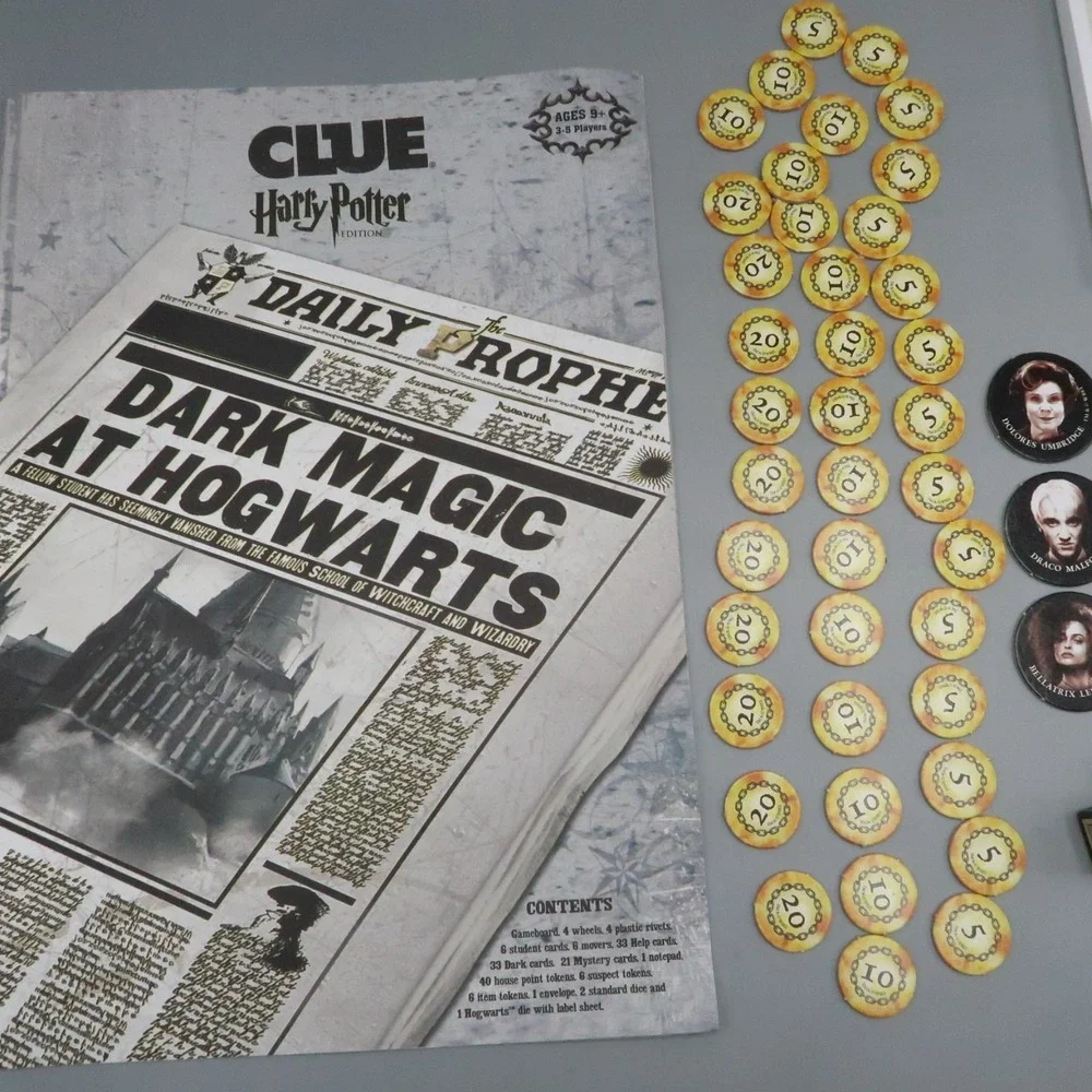 Hasbro Gaming Clue: Wizarding World Harry Potter Mystery Game Replacements Parts